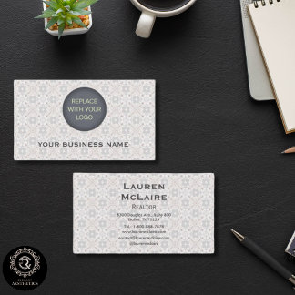 Tarjeta De Visita Classic Spanish Tile Branding Business Logo