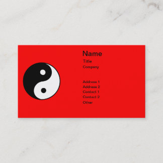 Tarjeta De Visita Classic Yin Yang