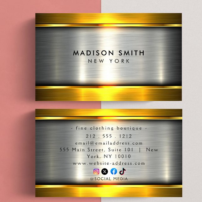 Tarjeta De Visita Classy And Cool Construction Business Cards (Subido por el creador)