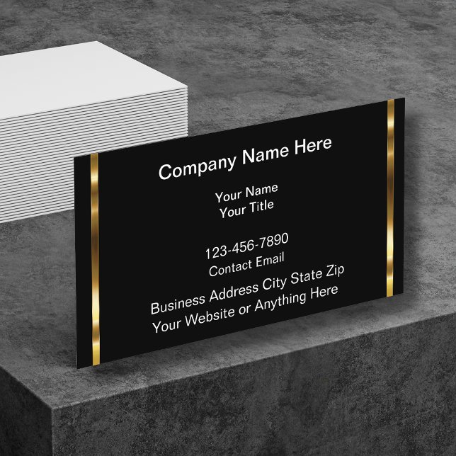 Tarjeta De Visita Classy Business Profile Contact Cards (Subido por el creador)