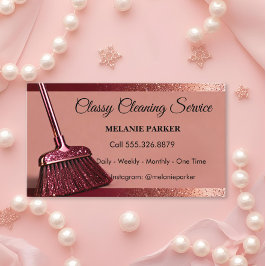 Tarjeta De Visita Classy Cleaning Services