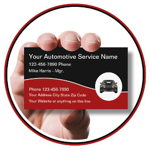 Tarjeta De Visita Classy Cool Automotriz