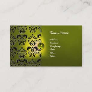TARJETA DE VISITA CLASSY DAMASK GEM MONOGRAM