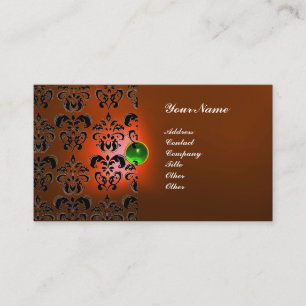 TARJETA DE VISITA CLASSY DAMASK GEM MONOGRAM