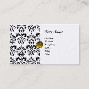 TARJETA DE VISITA CLASSY DAMASK MONOGRAM