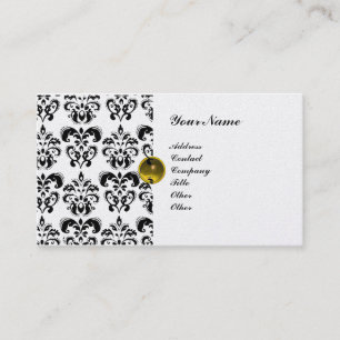 TARJETA DE VISITA CLASSY DAMASK MONOGRAM