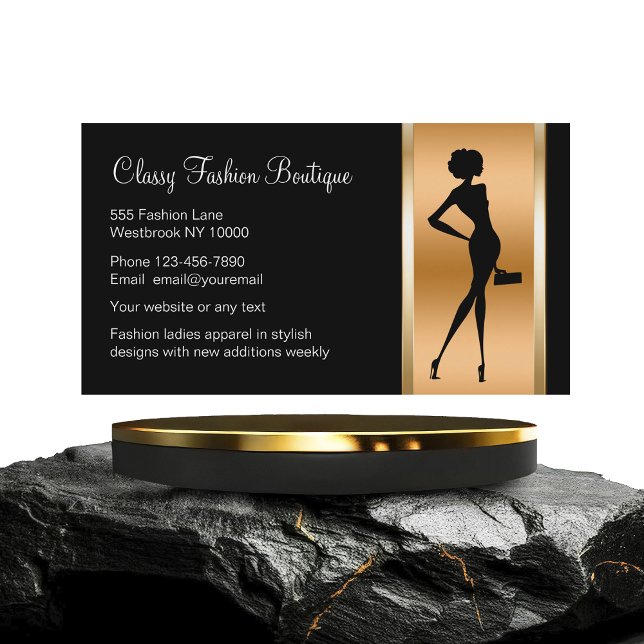 Tarjeta De Visita Classy Ladies Fashion Boutique (Subido por el creador)
