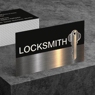 Tarjeta De Visita Classy Locksmith Security Business Cards New