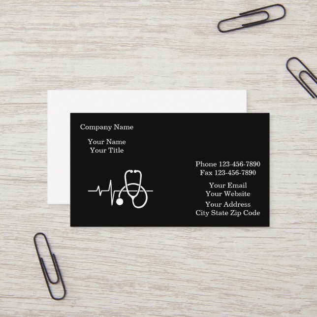Tarjeta De Visita Classy Medical  (Anverso/Reverso In Situ)