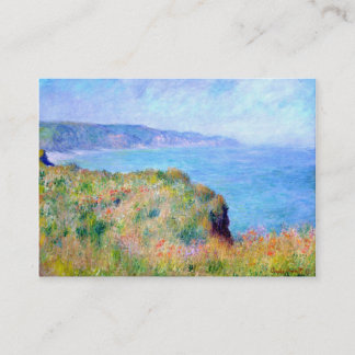Tarjeta De Visita Claude Monet: Acantilado cerca de Pourville