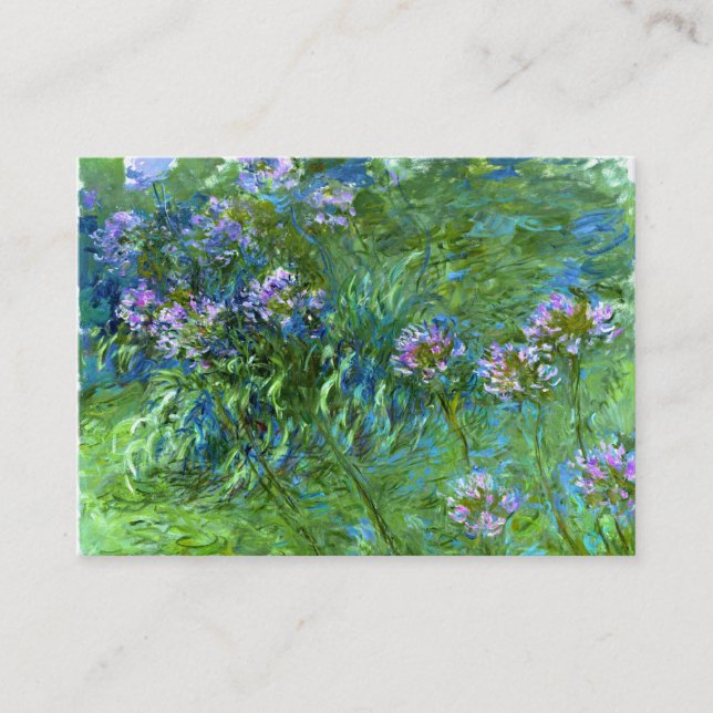 Tarjeta De Visita Claude Monet: Agapanthus (Anverso)