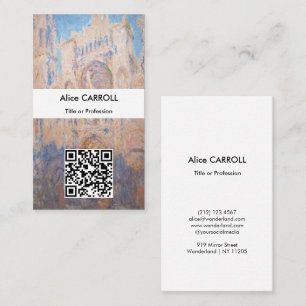 Tarjeta De Visita Claude Monet - Catedral de Rouen al atardecer - Có