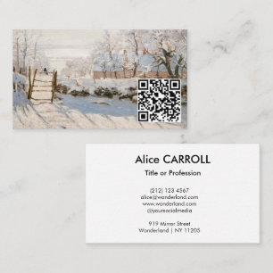 Tarjeta De Visita Claude Monet - El código de la revista - QR