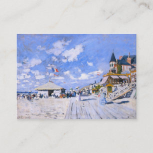 Tarjeta De Visita Claude Monet: En la playa de Trouville