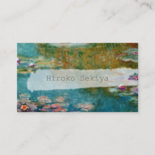 Tarjeta De Visita Claude Monet, Estanque de nenúfares en Giverny