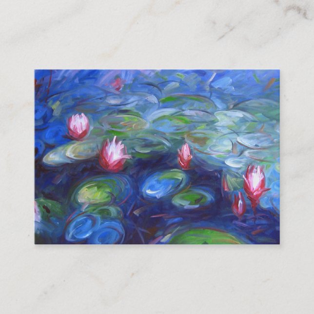 Tarjeta De Visita Claude Monet: Lirios de agua 2 (Anverso)