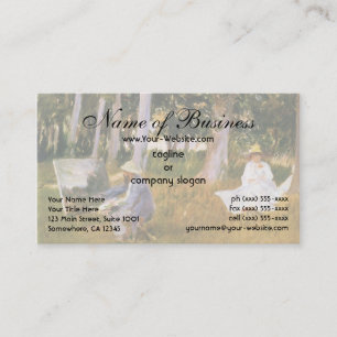 Tarjeta De Visita Claude Monet pintando, Al borde de un bosque de Sa