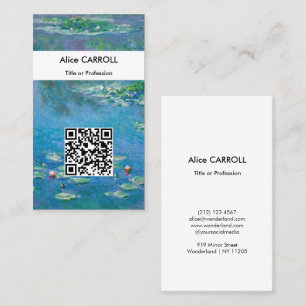 Tarjeta De Visita Claude Monet - Water Lilies 1906 - Código QR