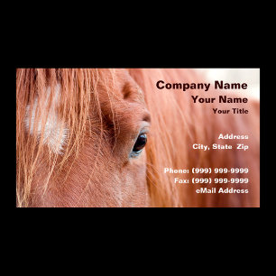 Tarjeta De Visita Clausura de caballo