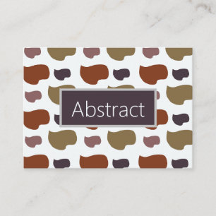 Tarjeta De Visita Clavador artístico de arte colorido y moderno abst