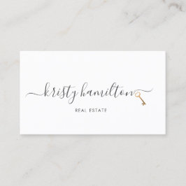 Tarjeta De Visita clave de inmobiliaria profesional moderna