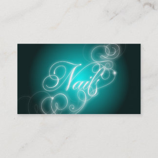 Tarjeta De Visita Clave el resplandor elegante del Flourish de la