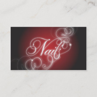 Tarjeta De Visita Clave el resplandor elegante del Flourish de la