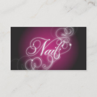 Tarjeta De Visita Clave el resplandor elegante del Flourish de la