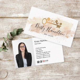 Tarjeta De Visita clave inmobiliaria profesional inmobiliaria add ph