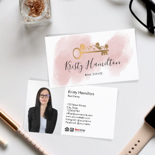 Tarjeta De Visita clave inmobiliaria profesional inmobiliaria add ph