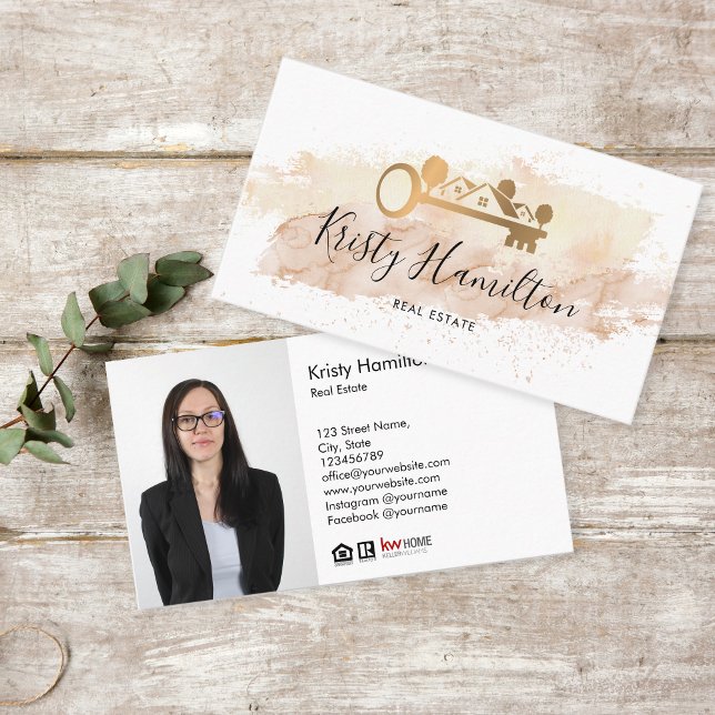 Tarjeta De Visita clave inmobiliaria profesional inmobiliaria add ph (Subido por el creador)