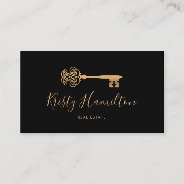 Tarjeta De Visita clave inmobiliaria profesional inmobiliaria add ph (Anverso)