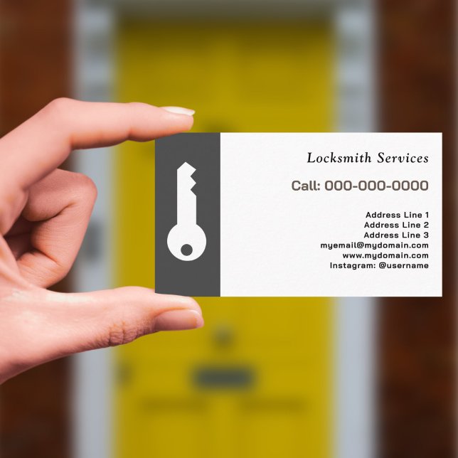 Tarjeta De Visita Clave y cirujano (Key & Locksmith Business Card)