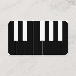 Tarjeta De Visita Claves de piano invertidas