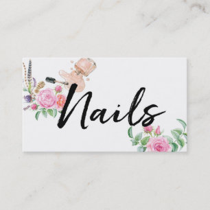 Tarjeta De Visita Clavos florales hermosos del ★