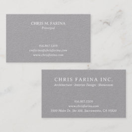Tarjeta De Visita Clean Architect's Business Card