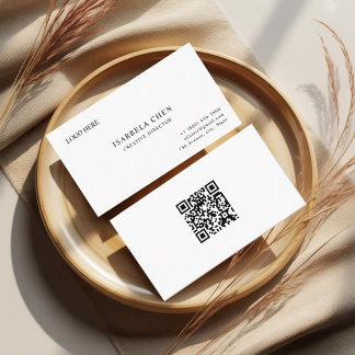 Tarjeta De Visita Clean Sharp Modern Business Card Concept
