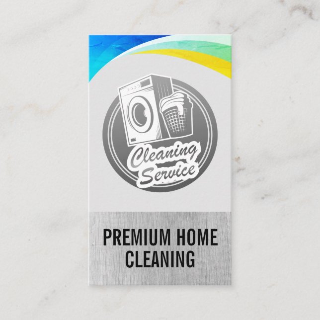 Tarjeta De Visita Cleaning Laundry Services (Anverso)