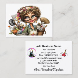 Tarjeta De Visita Cleaning Service Housekeeping  Business Card