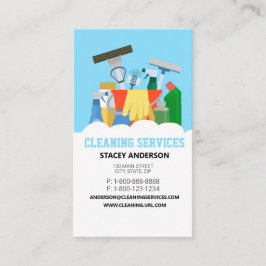 Tarjeta De Visita Cleaning Services 