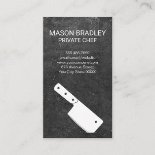 Tarjeta De Visita Cleaver Knife