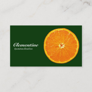 Tarjeta De Visita Clementina - Verde oscuro 003300
