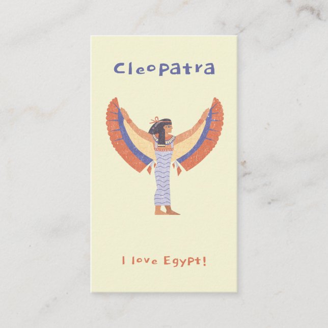 Tarjeta De Visita Cleopatra. (Anverso)