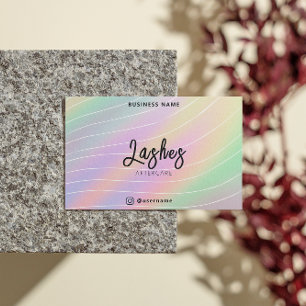 Tarjeta De Visita Cliente holograma de moda después de recibir instr
