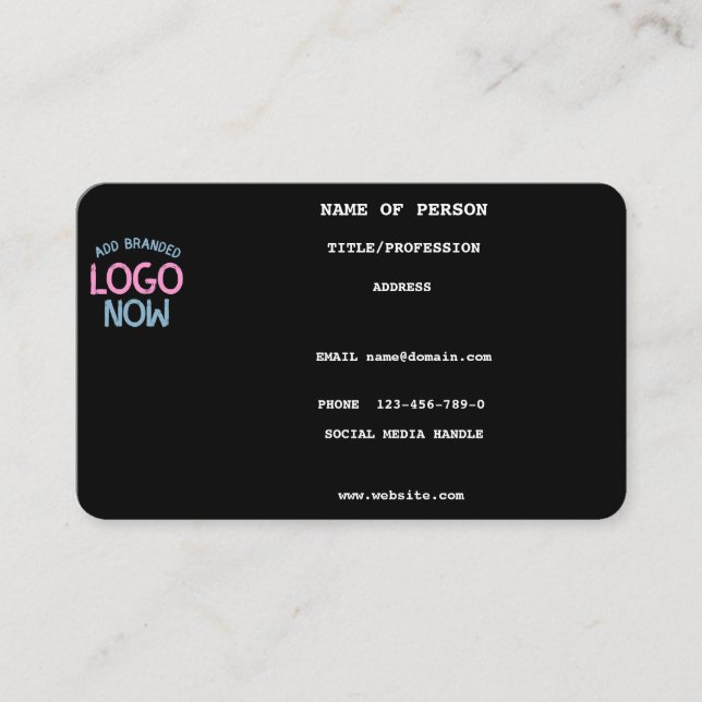 TARJETA DE VISITA CLIENTE SENCILLO Y CONTEMPORÁNEO LIMPIO DE MODA NE (Anverso)