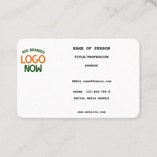 TARJETA DE VISITA CLIENTE SENCILLO Y LIMPIO DE MODA BLANCO (Anverso)