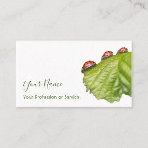 Tarjeta De Visita ¡Clientes afortunados con ladybugs afortunados!