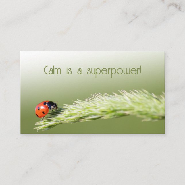 Tarjeta De Visita ¡Clientes afortunados con ladybugs afortunados! (Anverso)