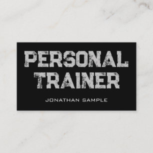 Tarjeta De Visita Clientes de plantilla de entrenador personal de en