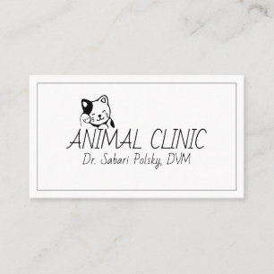 Tarjeta De Visita Clínica animal de EFP / Refugio / Abastecimiento v